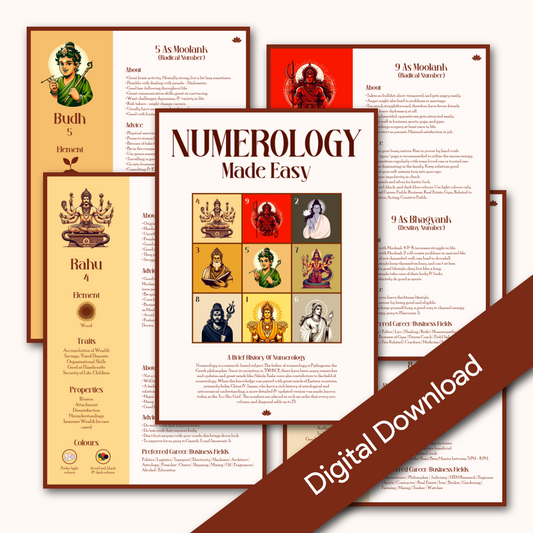 (Printable) Numerology Made Easy | Numerology Cheat Sheet | A4 Size